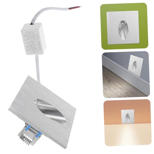 Lámpara LED empotrable de aluminio duradero con diseño cuadrado sofisticado para interior 7