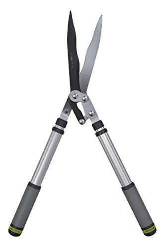 Burgon & Ball RHS Endorsed Telescopic Handled Wavy Edged Hedge Shear, 65.5 cm Length