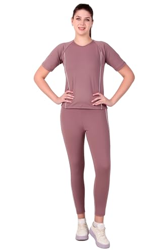 Image of Benzos Women's Body Fitted Gym Running Sports Track Suit | Regular Casual Fit | Track Suit for Girls & Women | Fabric - Polyester Blend