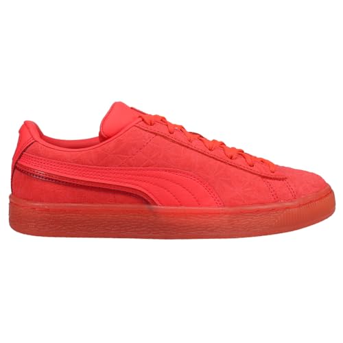 PUMA Kids Girls Suede Triplex Mono Lace Up Sneakers Shoes Casual - Red - Size 6.5 M