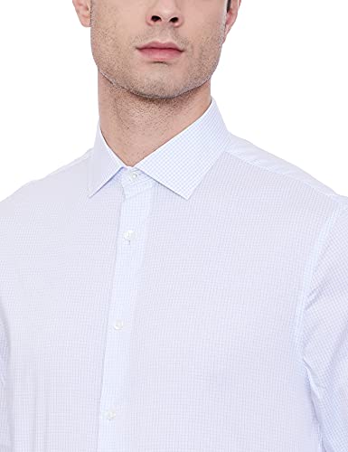 Image of Marks & Spencer Mens Solid Polyester Blend Collared Neck Regular Fit Easy Iron Shirt (Pack of 2)