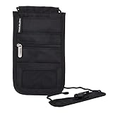 Travelon Luggage RFID Blocking Deluxe Boarding Pouch, Black