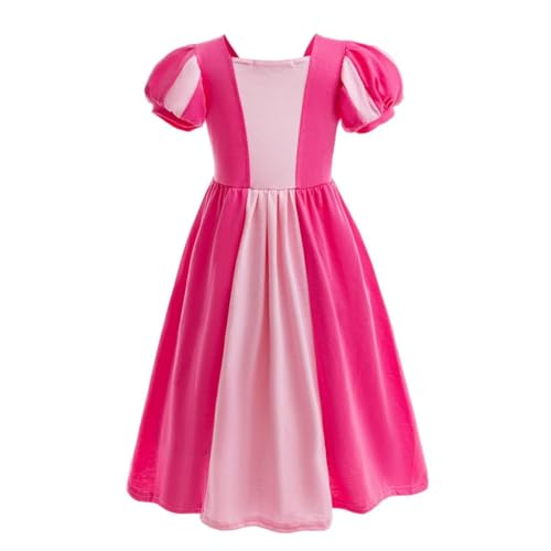 Lito Angels Princess Aurora Fancy Dress Up Clothes with Accessories for Kids Girls Age 7-8 Years, Hot Pink (Tag Number 130) - Image 2