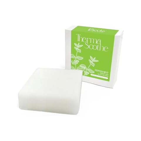 Becky Home 1lb Peppermint Scented Paraffin Wax, Paraffin Wax for Hand and Feet, Use with any Paraffin Wax Machine for Hand and Feet, Paraffin Wax Refills for Paraffin Baths, Parrafin Wax Blocks Cover
