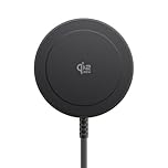 Magnetic Wireless Charger, 25W 5ft Qi2 Fast Charging Pad Compatible With MagSafe for iPhone Air/17e/17/16/15/14/13/12, AirPods 4/3/2/Pro, Pixel 10 Series & More(No Adapter)-Black