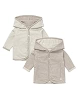 Noppies Unisex Baby U Cardigan Rev Bonny Strickjacke, Taupe Melange, 50 EU