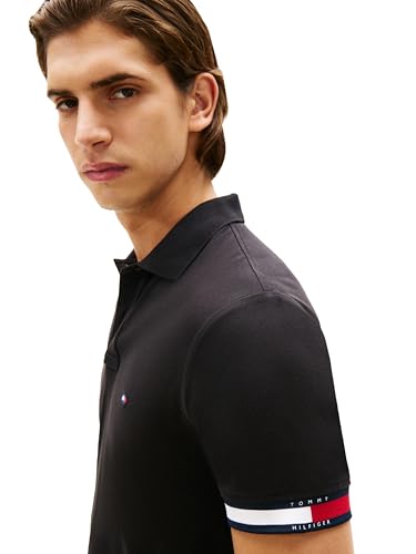 Image of Tommy Hilfiger Mens Short Sleeve Casual Polo Shirts in Regular Fit with Liquid Cotton