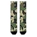 Meaudiwes Travel Knee High Stockings, Fashion Dress Decor Soft Sport Baseball Compression Socks, Party Birthday Socks Cool Camo Military Camouflage