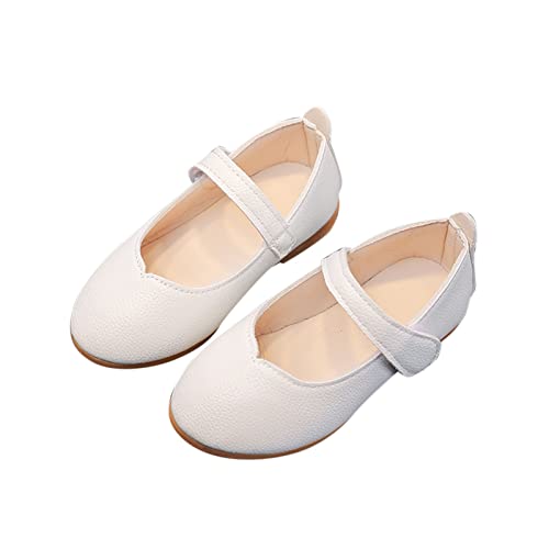Girls Wedge Shoes Size 12 Cute Girls Casual Shoes Round Toe Solid Color White Flat Bottom Lightweight Comfortable3