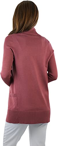 Image of ToBeInStyle Women's Long Sleeve Rib Banded Open Sweater Cardigan