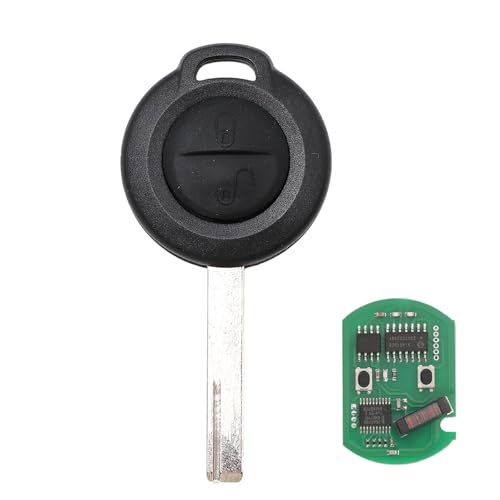 Clé de voiture intelligente avec émetteur 433 MHz boîtier 2 boutons et puce ID46 intégrée
