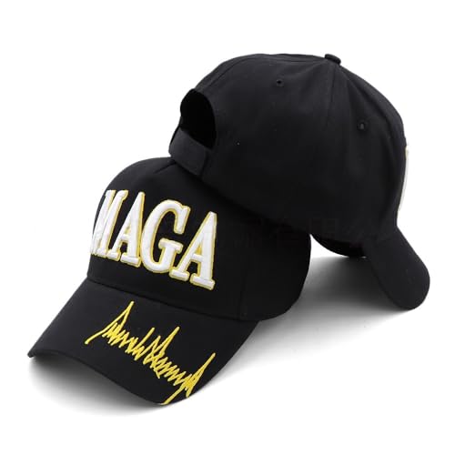 M-A-G-A HAT. T.RUUM.P WASRIGHT ABOUTEVERYTHING and Make America Great President Donald T.RUUM.P 45-47. Adjustable (US, Alpha, One Size, 2 Black-MAGA)