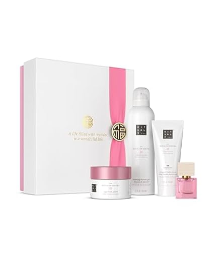 RITUALS The Ritual of Sakura, Cofre de Regalo Mediano – Cuatro productos de cuidado de la piel enriquecidos con flor de cerezo y leche de arroz – Caja de regalo con propiedades renovadoras y calmantes | Ya disponible en tu tienda friki favorita! En mundofriki.es!