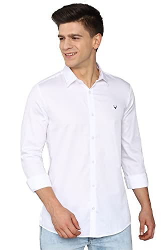 Allen SollyMen's 100% Cotton Regular Fit Shirt