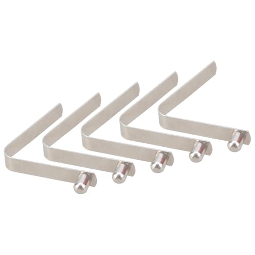 5 個のテントポールクリップロックチューブピンカヤックパドルスナップスプリングクリップ V 字型バックル絶妙な加工金属伸縮クリップ