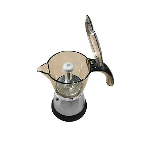 Bene Casa Espresso Coffee Maker, 3 Cup, 12 x 9 x 8, Black
