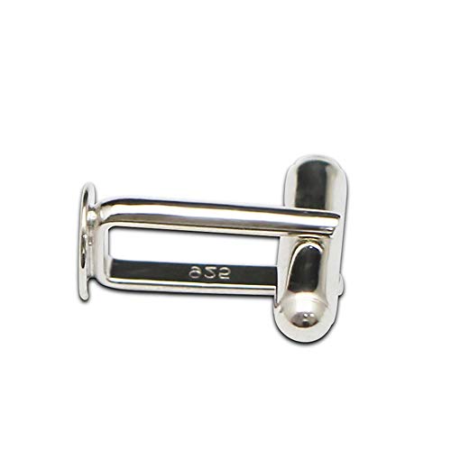 Base para mancuerna de plata sólida 925 miniatura 6