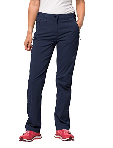 Jack Wolfskin Damen Activate Light Pants Women Wasserabweisend Elastisch Atmungsaktiv Windabweisend Outdoor Softshell, Wanderhose Hose, Midnight Blue, 38