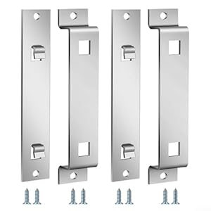 Easybymall Edelstahl Nistkastenhalter Set 2 Stück