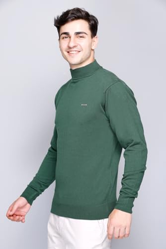 Image of GODFREY Woolen Full Sleeve Sweaters for Men Winter Wear - Turtle Neck Pullover for Men Stylish