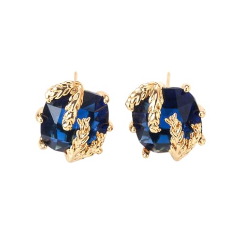 Boucles d'oreilles de luxe bleu foncé le cadeau bijoux mode idéal