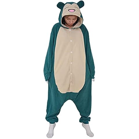 Relaxo Costume Snorlax Onesie Jumpsuit Animal Relax Costume Women's Men's Pyjamas Fancy Dress Halloween Pyjamas Cosplay Adult Carnival Onesie Cover