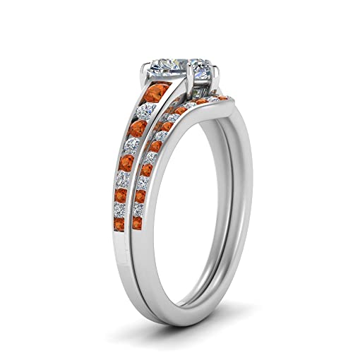 Image of Choose Your Gemstone Graduated Channel Setting Diamond CZ Wedding Sterling Silver Heart Shape Wedding Engagement Birthstone Stackable Ring Size US 4 to 12