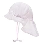 Döll Baby-Mädchen Nackenschutz Leinen Sonnenhut, Rosa (Pink Lady|Rose 2720), (Herstellergröße: 47)