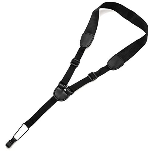 Tiger Ukulele Strap - Adjustable Black Uke Strap