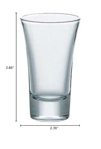 Vasos de vidrio pack 6 unidades 100cc modernos miniatura 2