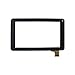 Display a Schermo Piatto 7"Pollice/Adatta for Prixton T7011 86VS HH070FPC-001C FHX Pannello Touch Screen a Schermo Piatto Digitizer Sostituzione del sensore di Vetro (Color : Black)