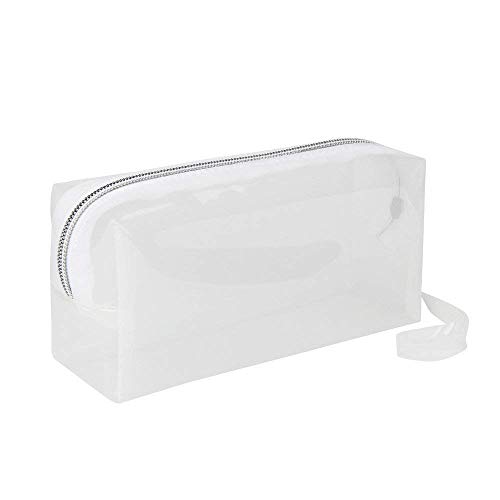 Preisvergleich Produktbild Uteruik Transparentes Federmäppchen mit Reißverschluss, einfarbig, für Büro, Schule, Schreibwaren