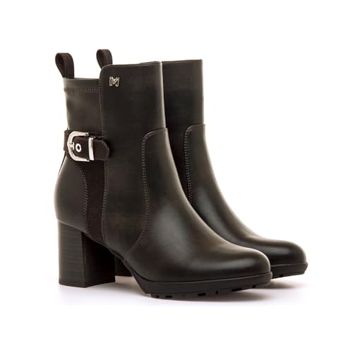 Mariamare Para Mujer. 63606 Botines Polino MarróN (38), 3 A 5Cm, Cremallera, Casual - 5