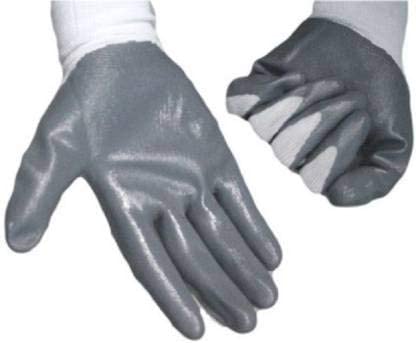 Cut Resistant Rubber Gloves Used for Gardening and Home Working with Sharp Items (Pack Of - 8, White) 1