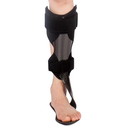 hocvseo Soporte De Caída De Pie AFO De Fibra De Carbono, Órtesis De Pie De Tobillo, Soporte De Soporte De Ayuda De Marcha, para Zapatos para Caminar con, para Pie Caído, Inestabilidad De Tobillo