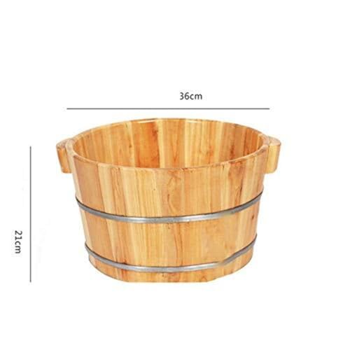 Balde de madera para spa de pies y pedicure miniatura 3