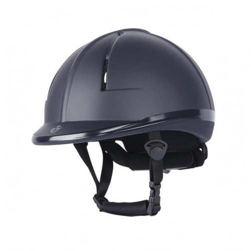 Casco Ecuestre acolchado con forro extraíble acabado suave en color negro clásico