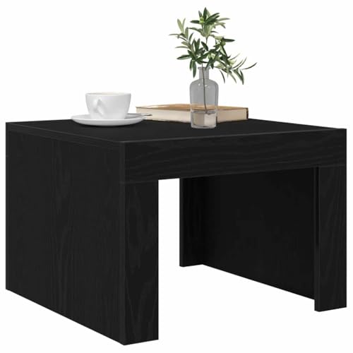 Table basse compacte chêne noir pour optimiser l'espace des petits salons