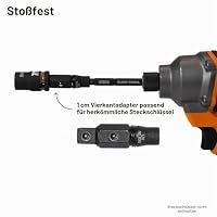 Klein Tools, 32517HD KNECT, 17-in-1 Schlagfester Hybrid-Schraubendreher/Steckschlüssel, Magnetisch, Mit Wechseleinsatz, 11 Bits, 3 Steckschlüssel, Bithalter, Vierkantadapter – Ansicht 4