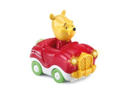 Magi Voiture Winnie l'ourson, Version FR - Bolide interactif Bebe - pour tut tut bolides Circuit, Garage, Piste - Set Voiture et Carte