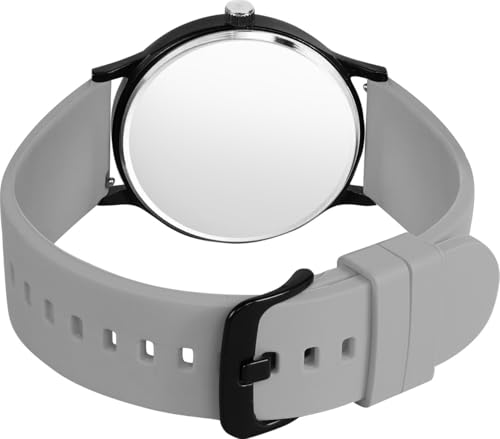 Image of Acnos Black Colour Dial with Softest Silicone Multi Colors Strap Analog Wrist Watch for Men Boys