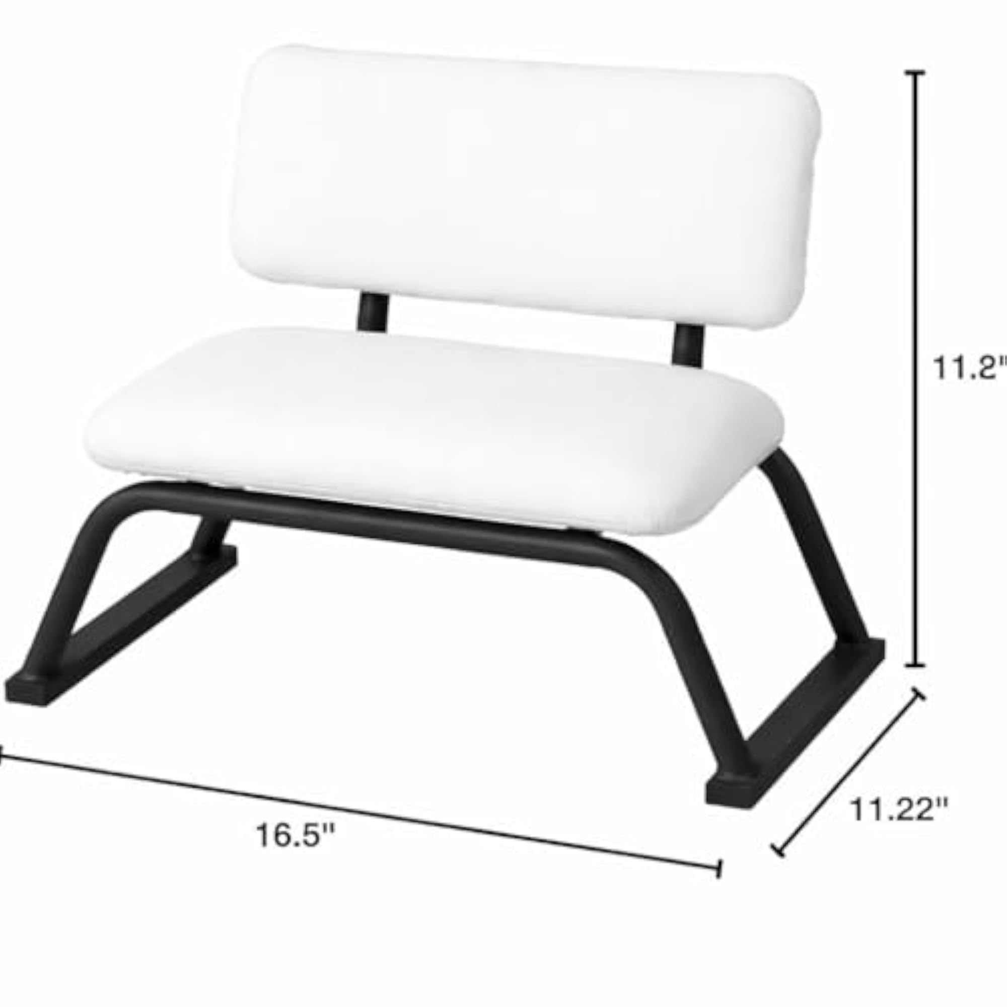 Stackable Cushioned Prayer Stool with Backrest
