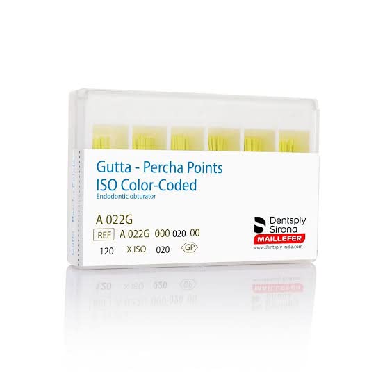 Dentsply Gp Point 6% 20 Size Yellow | Box Of 60 Sticks | Dentsply Gp Point 6% Yellow