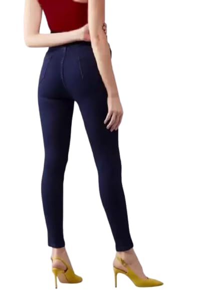 Image of Women Jeans Slim Fit Mid-Rise Clean Look Stretchable Jeans