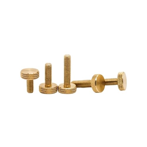 Vis moletées en laiton M6x25 anti corrosion pour ajustement fluide et rapide