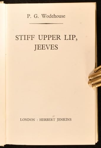 Stiff Upper Lip, Jeeves 0257663045 Book Cover
