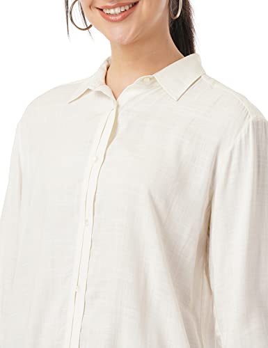 Image of FYLTR Women's Full Sleeves Casual Collar Regular Fit Top -Lightweight, Soft Handfeel