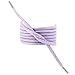 Les Lacets Français. Lacets ronds et épais. 3mm, Coton. Violet Lavande. 110cm FAIT EN FRANCE
