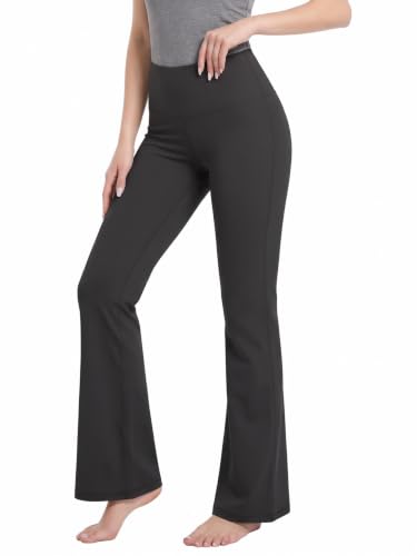 Image of BUBBLELIME Women Out Pockets High Waist Bootlegs Tummy Control Yoga Flared