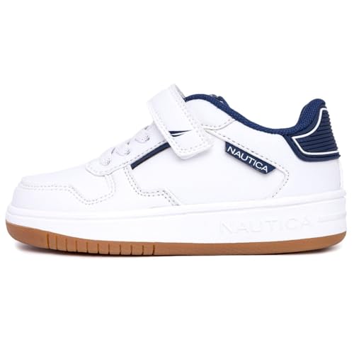 Image of Nautica Kids Adjustable Strap Shoes | Comfortable Casual Sneakers for Boys and Girls, Toddlers & Little Kids